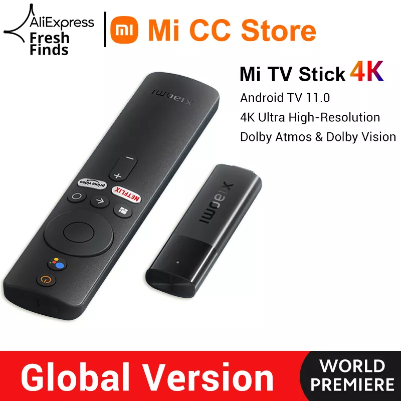 [Primeira Compra] Mi Tv Stick 4k - Android 11, 2 Gb Ram, 8 Gb Armazenamento